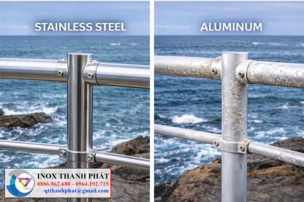Inox chống ăn mòn tốt hơn nhôm trong môi trường ăn mòn mạnh