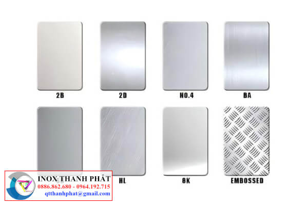 So sánh inox 2B và các bề mặt khác